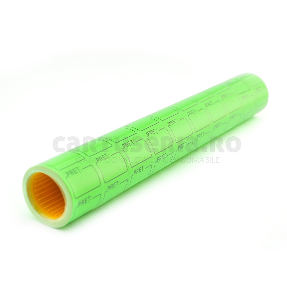 Set role etichete pret 25x35 fluorescente Portocaliu - 1 | YEO