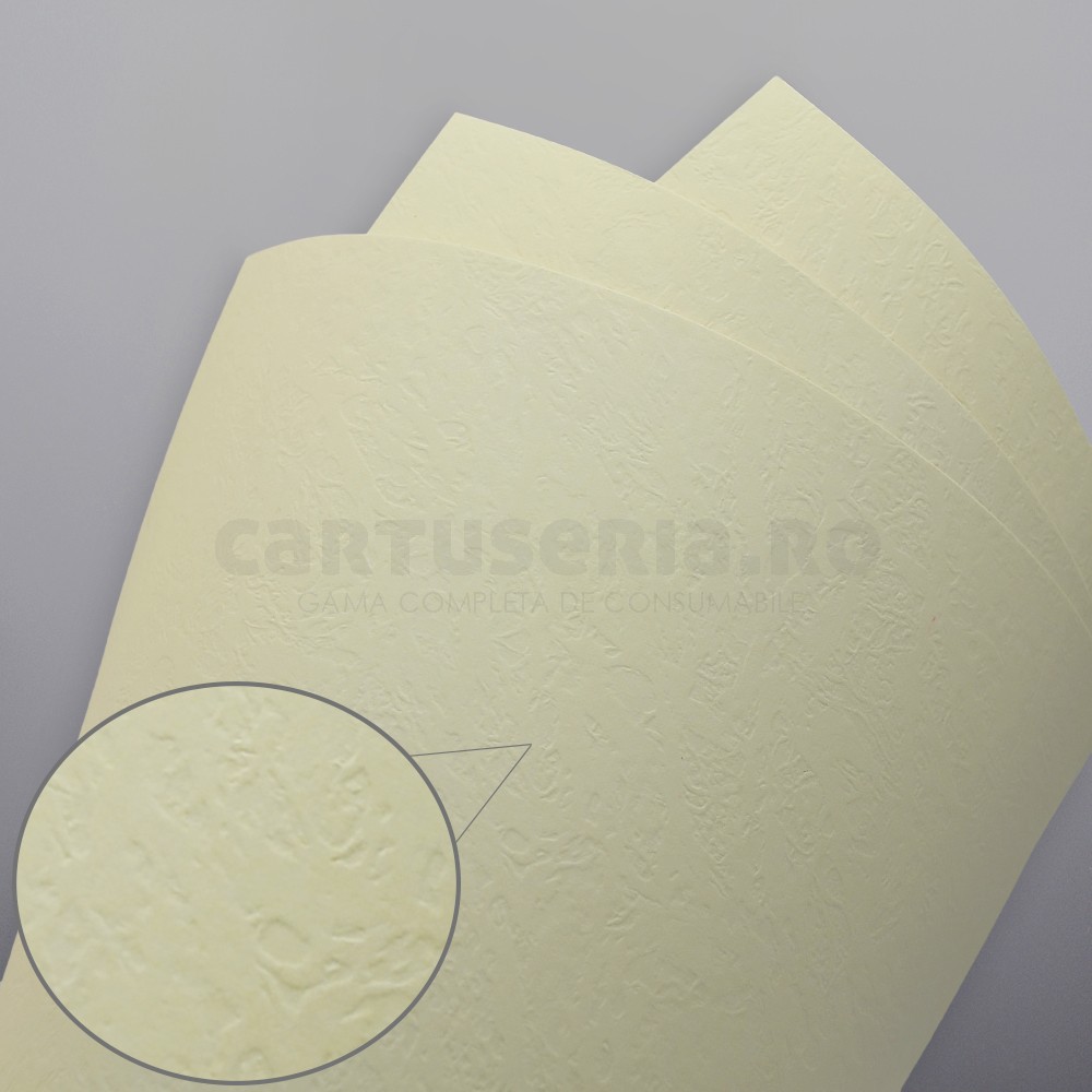 Carton texturat format A4 230g top 20 bucati Alb Cristal - 5 | YEO