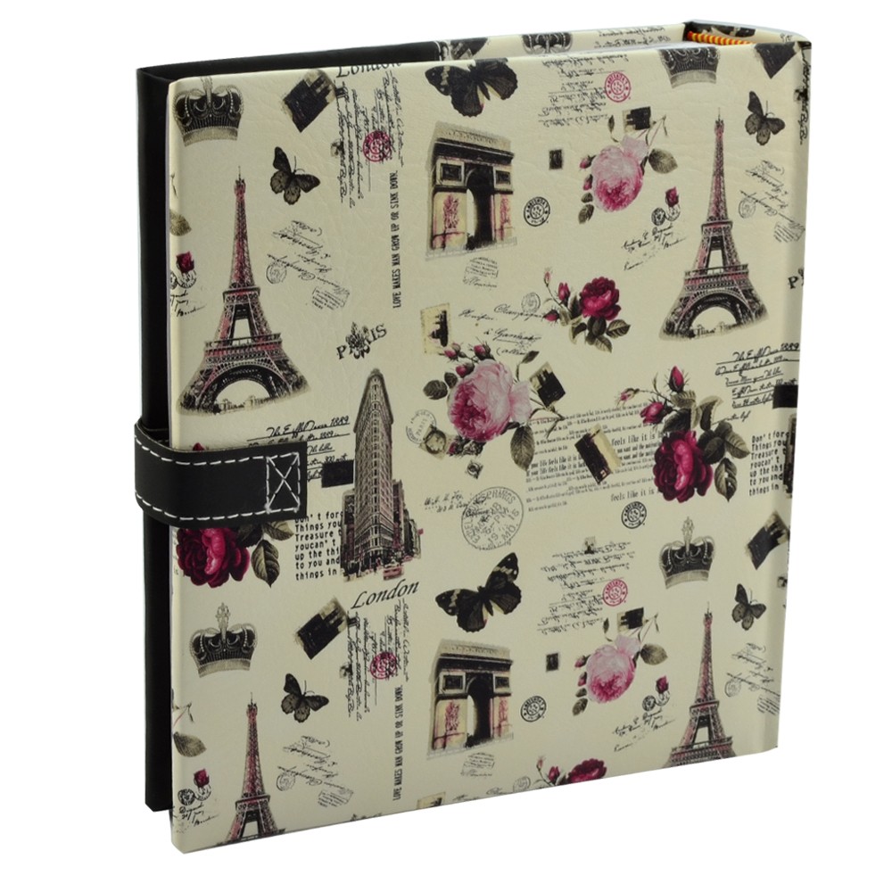 Album foto Stamp piele ecologica, 10x15, 200 poze Negru - 4 | YEO