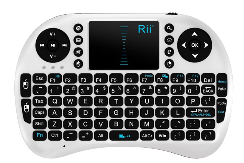 Mini tastatura bluetooth Rii i8 cu touchpad compatibila Smart TV si Playstation Negru - 1 | YEO