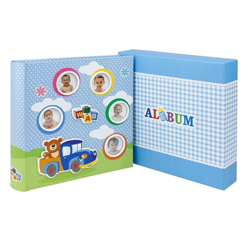 Album foto Kids Toys, personalizabil, 200 poze 10x15 cm, slip-in, notite Roz - 1 | YEO