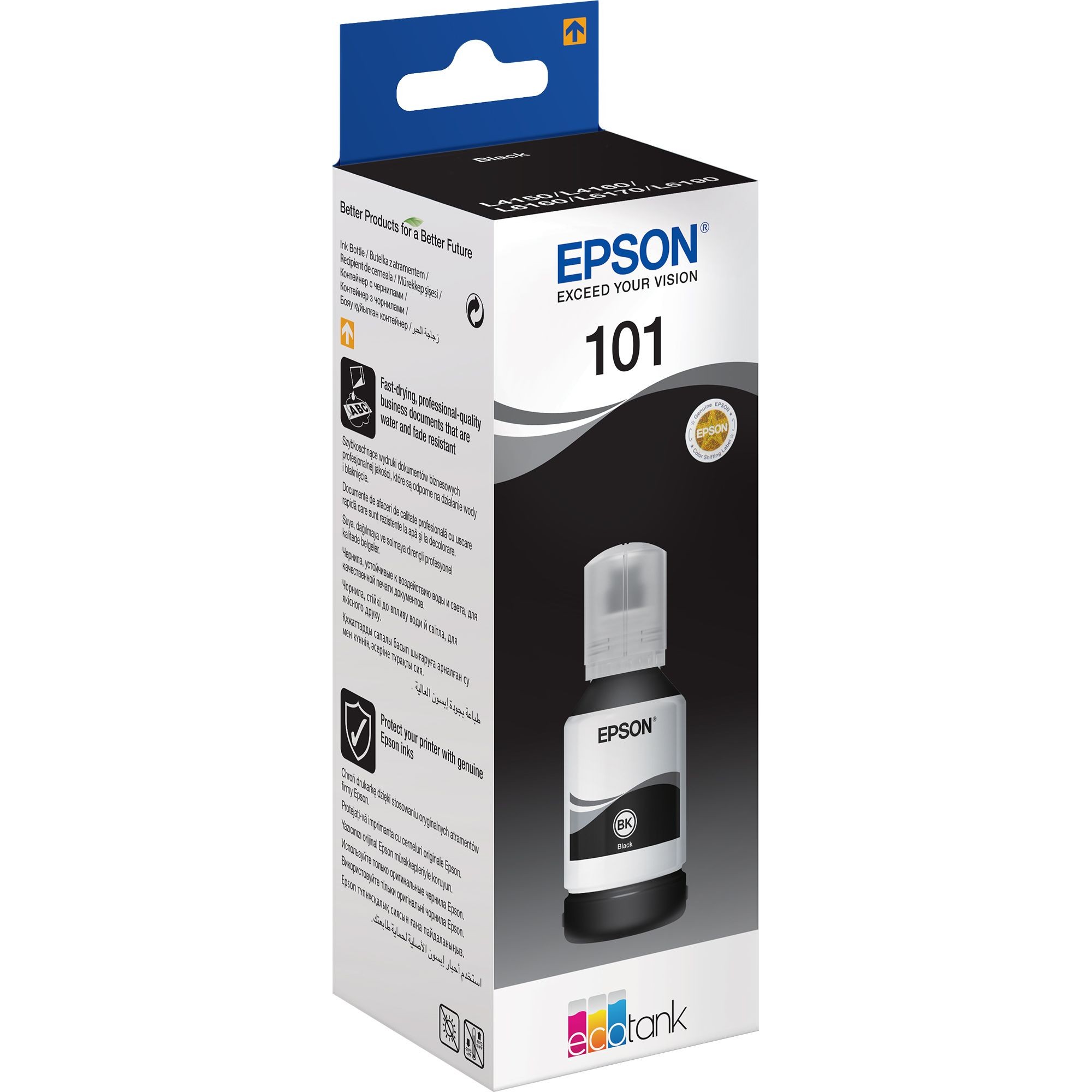 Cerneala originala Epson 101 pentru imprimante Epson L4150 L4160 L6060 L6170 L6190 Cyan - 3 | YEO