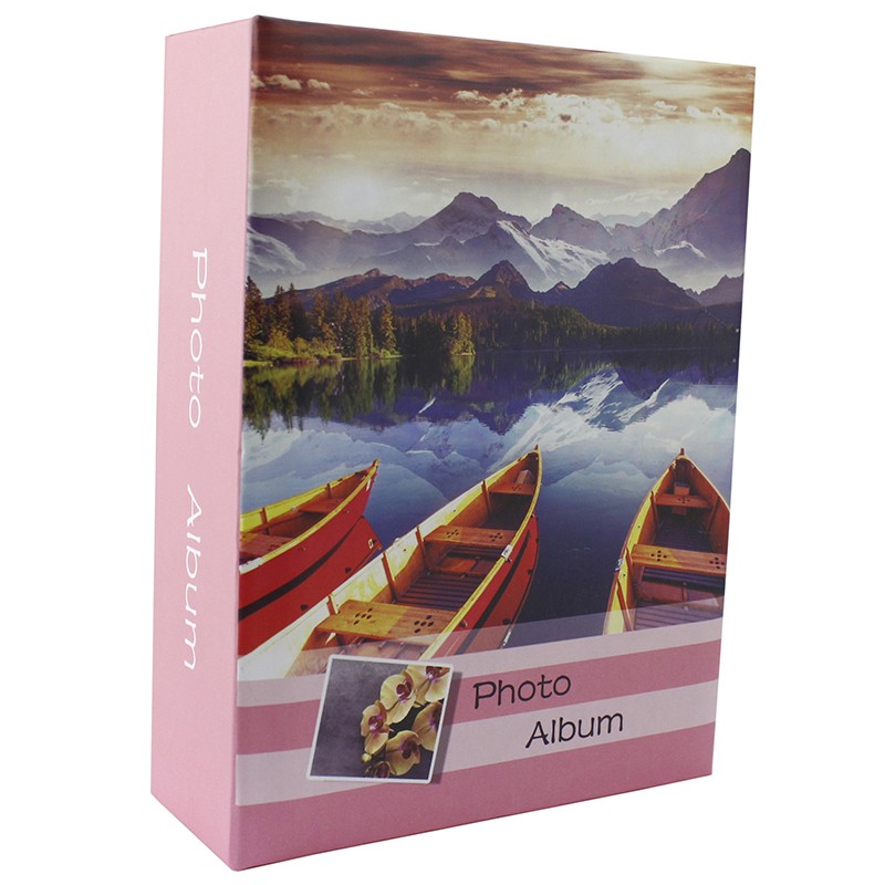 Album foto Kayak, capacitate 100 fotografii 10x15, 50 file, slip-in Roz - 2 | YEO