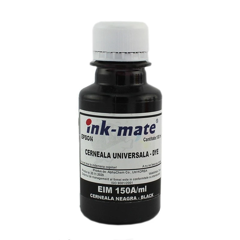 Cerneala universala refill Dye pentru imprimante Epson, Black 1000 ml