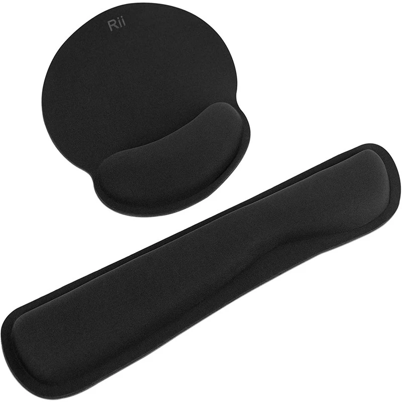 Kit mouse pad ergonomic si suport tip pad pentru tastatura, spuma cu memorie, Rii - 1 | YEO