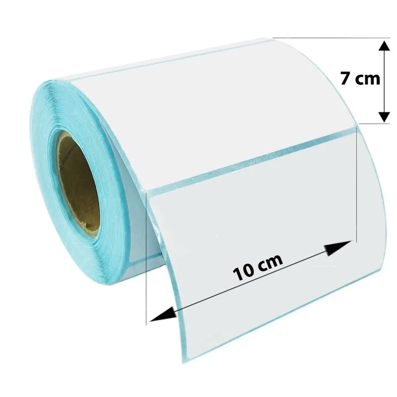 Etichete autoadezive, direct termice, albe, 10x7 cm, rola 500 etichete