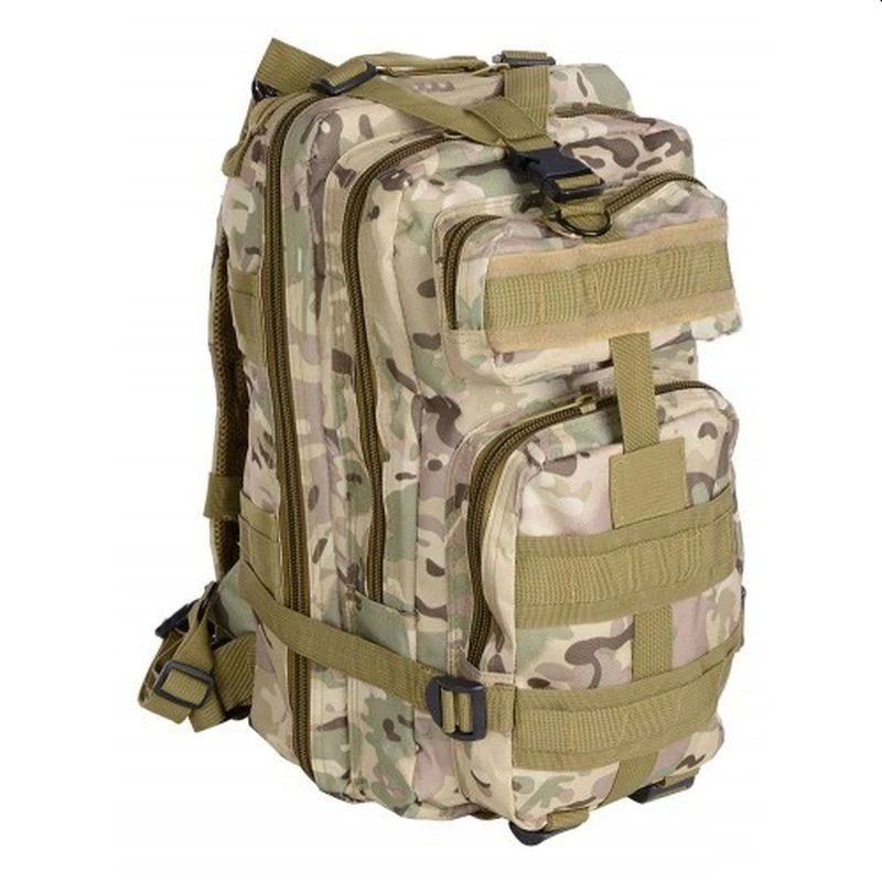 Rucsac camuflaj, 2 compartimente, 2 buzunare, impermeabil, inchidere fermoar, capacitate 30 l