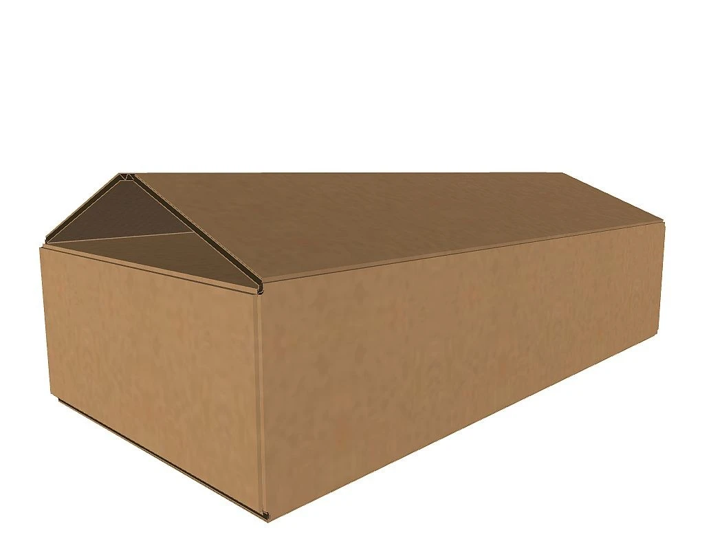 Cutie carton 170x160x80 mm, natur, 3 straturi CO3, 420 g/mp