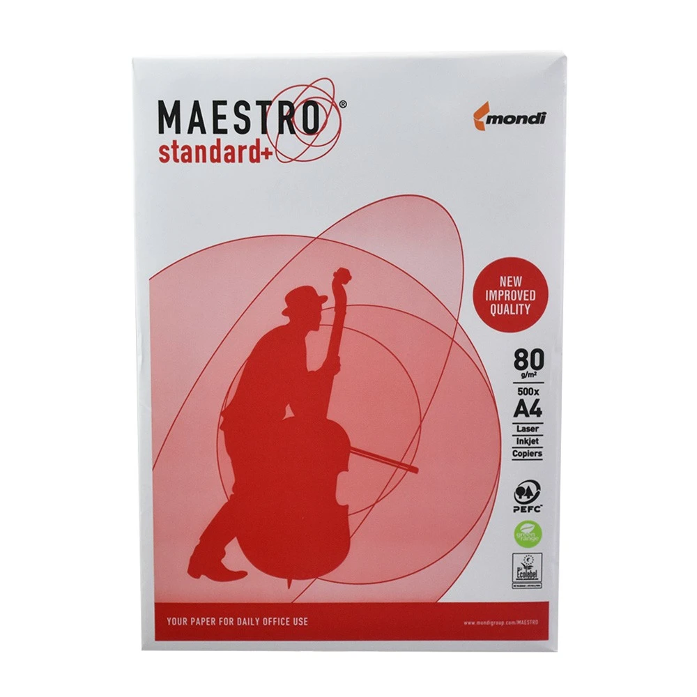 Hartie copiator si imprimanta, format A4, 80 g/mp, top 500 coli, Mondi Maestro - 2 | YEO