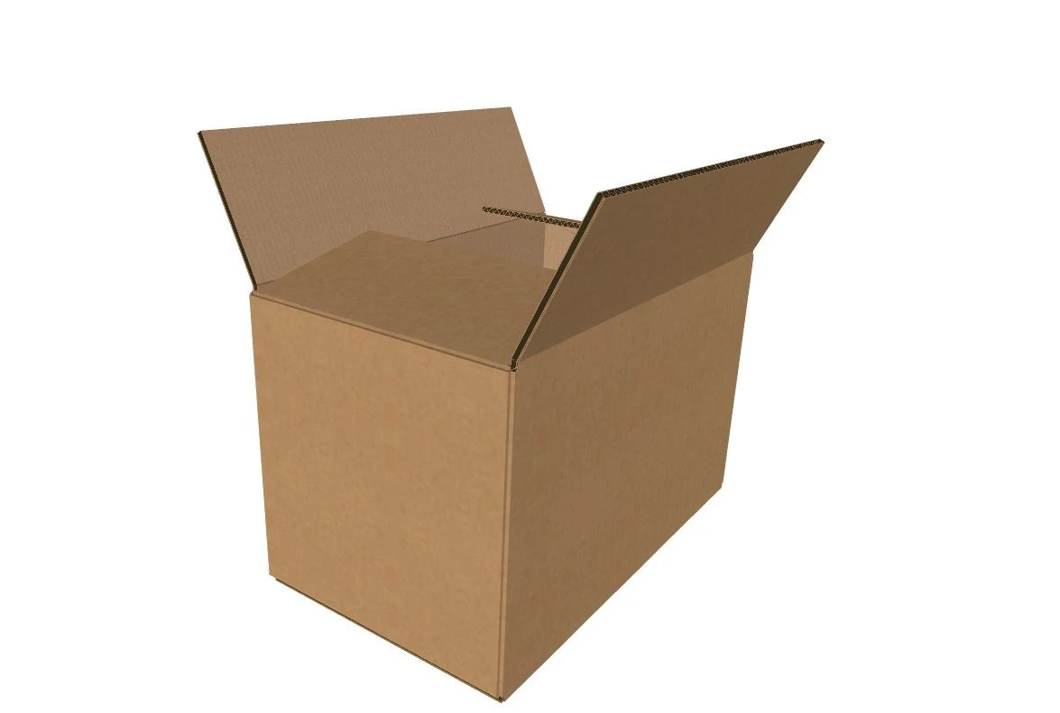 Cutie carton 200x120x130 mm, natur, microondul E 360 g/mp