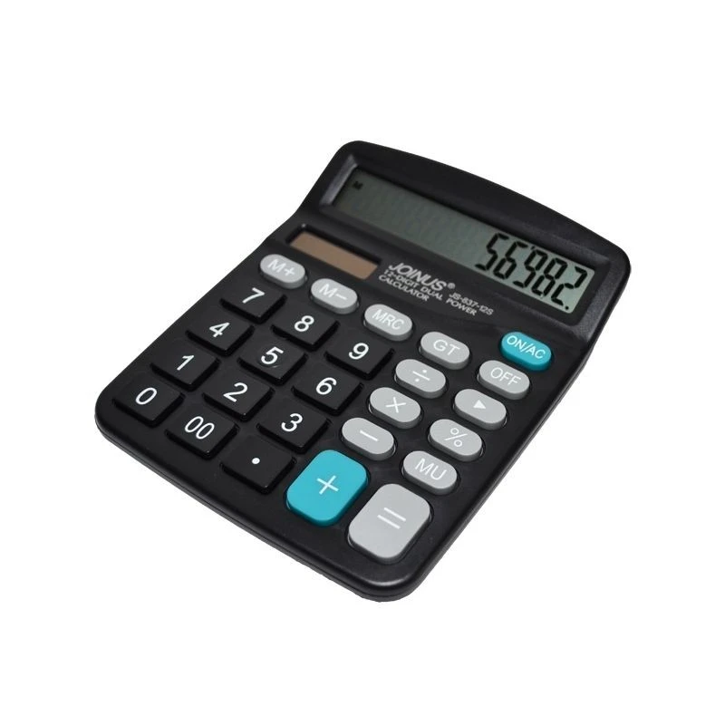 Calculator pentru birou, 12 digiti, baterie si incarcare solara, Joinus