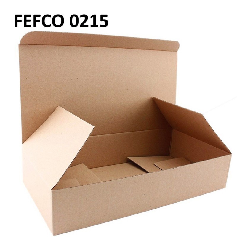 Cutie carton cu autoformare 365x180x70, natur, microondul E 360 gr, FEFCO 0215