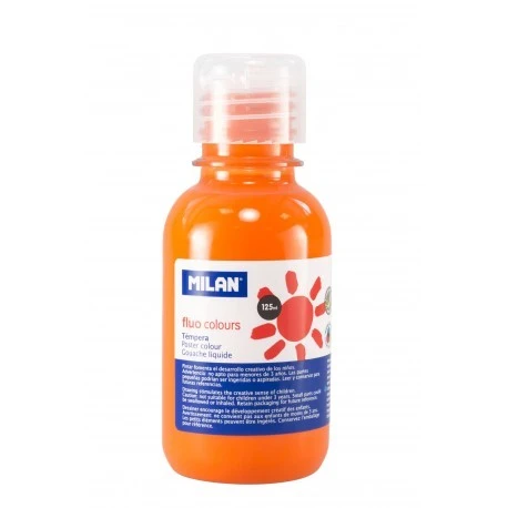 Tempera 125 ml, culoare fluorescenta, pictura pe diverse suprafete, grad mare de acoperire Verde - 2 | YEO