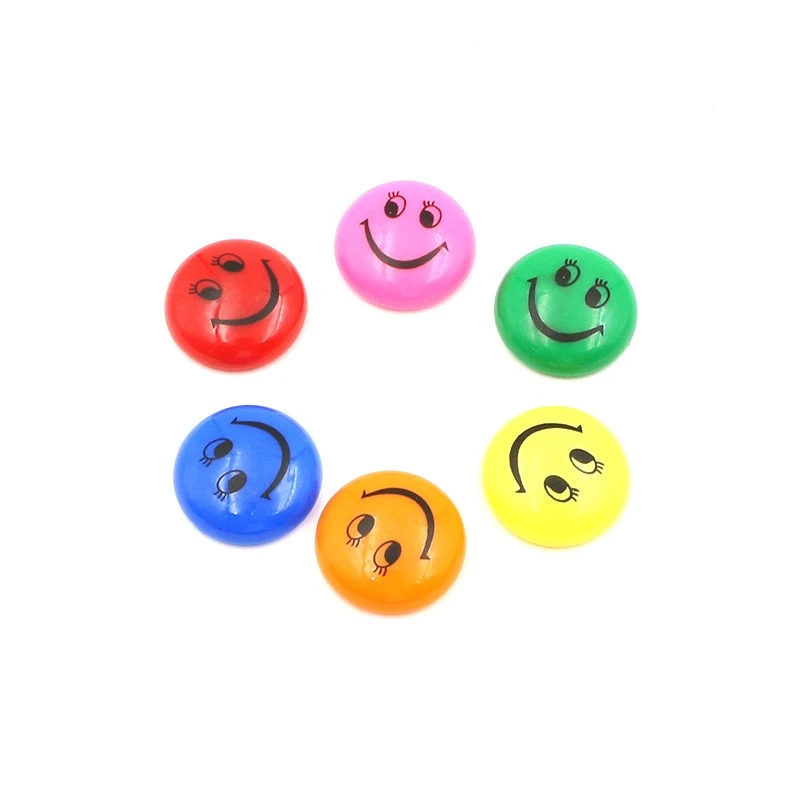 Set 12 magneti whiteboard, smiley face, 30 mm, diverse culori - 1 | YEO