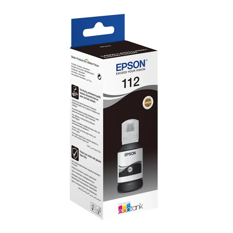 Cerneala originala Epson L112 EcoTank, flacon 70 ml Magenta - 1 | YEO