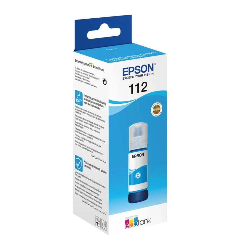 Cerneala originala Epson L112 EcoTank, flacon 70 ml Magenta - 2 | YEO