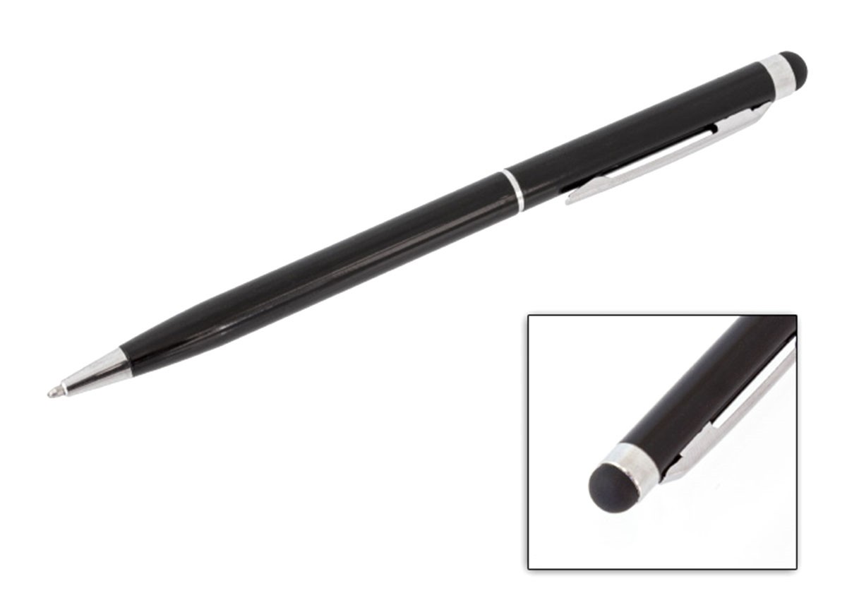 Pen display touchscreen, universal, metal, 13,5 cm, negru - 1 | YEO