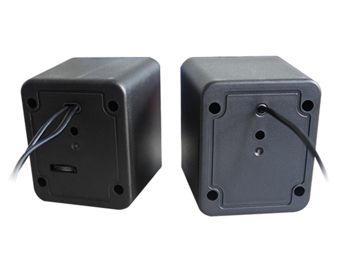 Mini boxe stereo 2.0, 6W, 30Hz - 20Khz, 4Ω, 80dB, 182g, 7 x 6 x 4,5cm, negru/alb - 3 | YEO