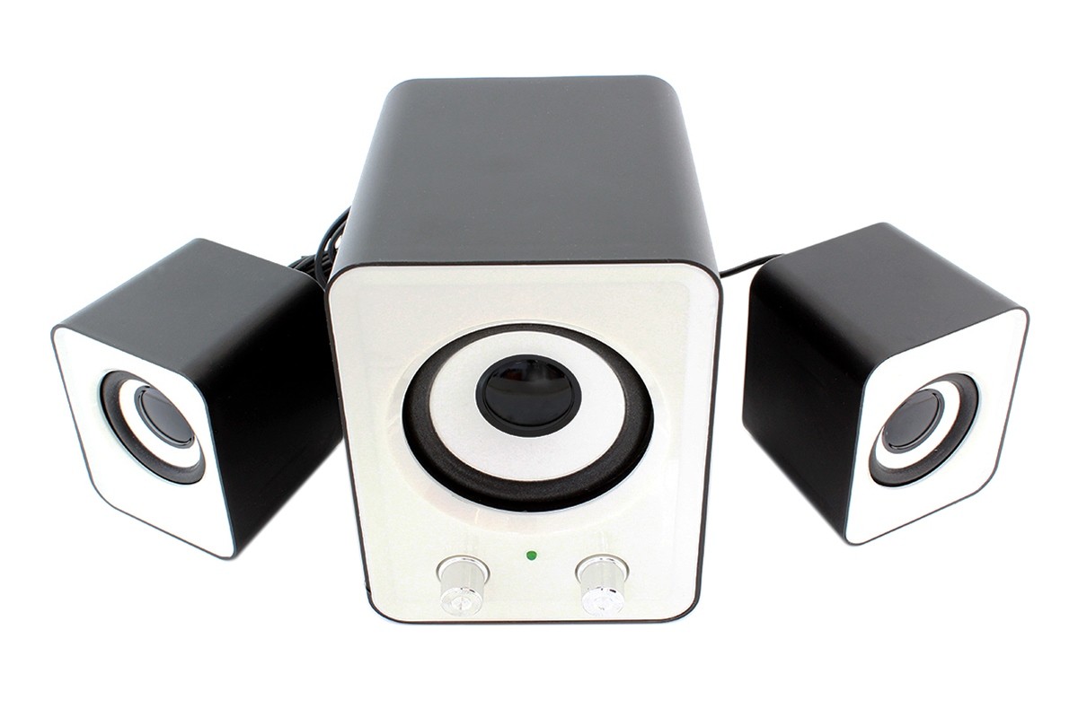 Sistem stereo 2.1, 3W, 20Hz - 18Khz, 4Ω, 80dB, 484g, alb/negru - 1 | YEO