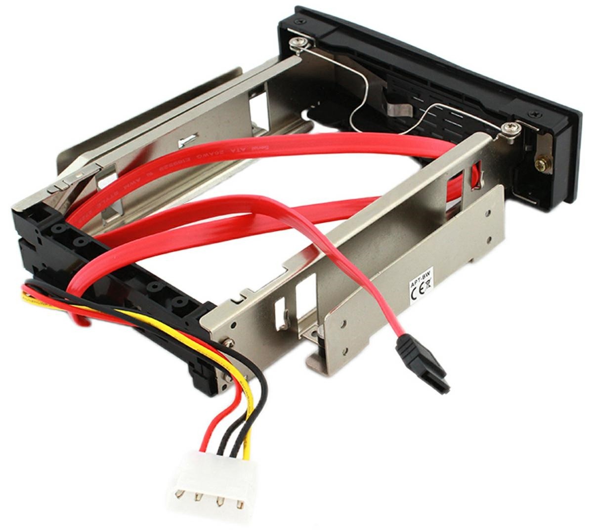 Rack HDD SATA, spatiu montare: 3,5inch, tampoane cauciuc, chei incluse, 331g, 57cm, argintiu/negru - 1 | YEO