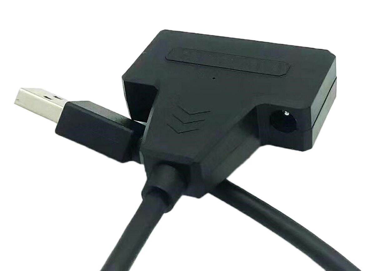 Adaptor USB 2.0 - Sata 2.5, 22 pini, plastic, negru - 3 | YEO