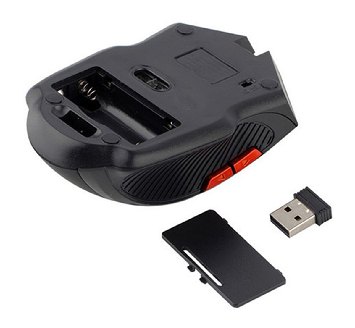 Mouse optic wireless, rezolutie 800/1600 DPI, intrare USB, ergonomic, functie standby, 11,5 x 7,5 x 3,5cm, auriu/negru - 2 | YEO