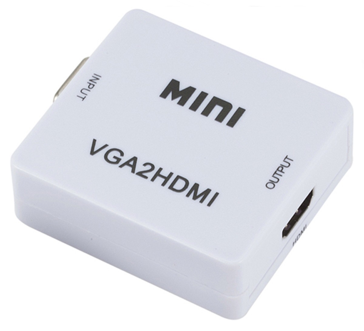 Convertor VGA - HDMI 1.3, 15 pini, 5V, 6 x 5,4 x 2cm, alb - 3 | YEO