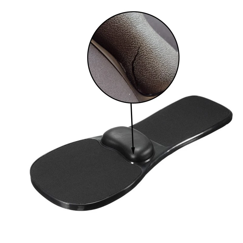 Suport ergonomic pentru mana cu mousepad gel, fixare scaun sau birou, 180 grade, negru, RESIGILAT