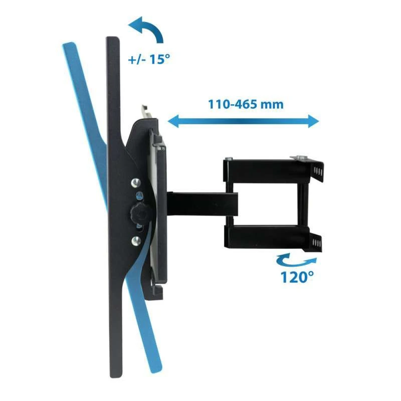 Suport TV 26-70 inch, montare perete, greutate maxima 55 kg, metal, negru - 1 | YEO