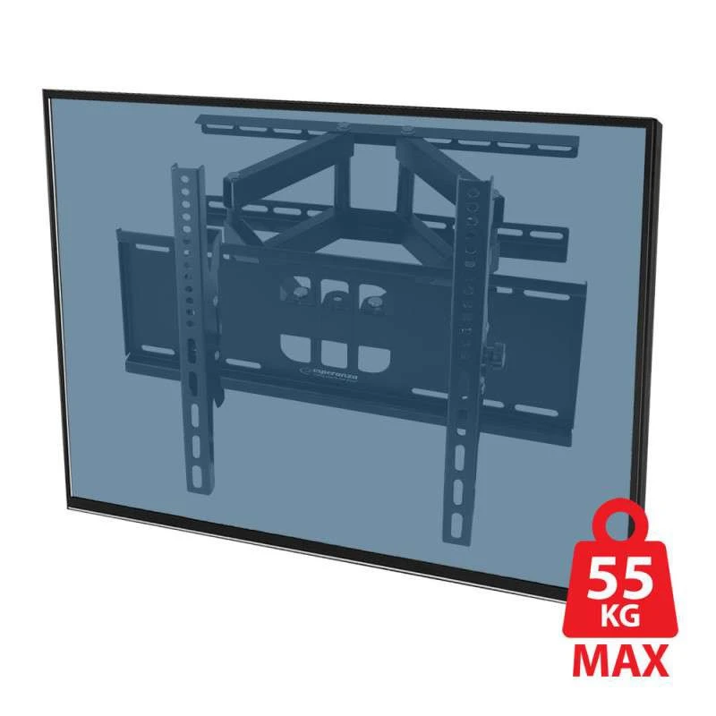 Suport TV 26-70 inch, montare perete, greutate maxima 55 kg, metal, negru - 3 | YEO