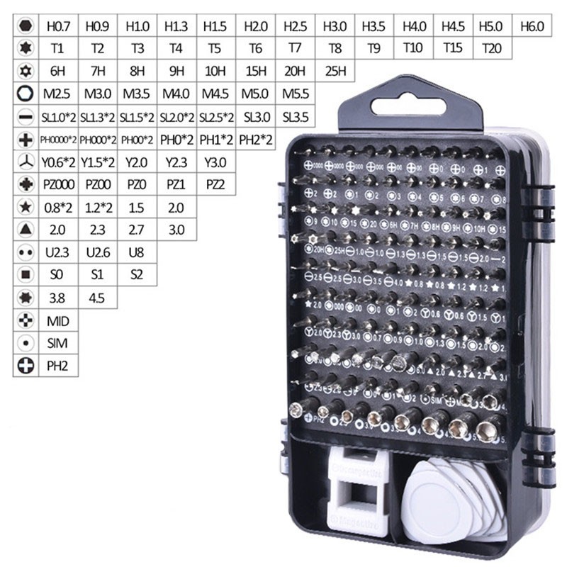 Set 115 scule de precizie, chei TORX, capete interschimbabile, cutie stocare, RESIGILAT - 3 | YEO