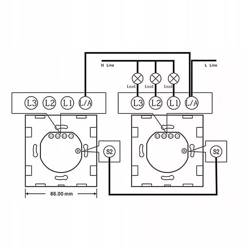 Intrerupator Smart, control touch, IP45, sticla securizata, buton tactil iluminat, alb - 3 | YEO