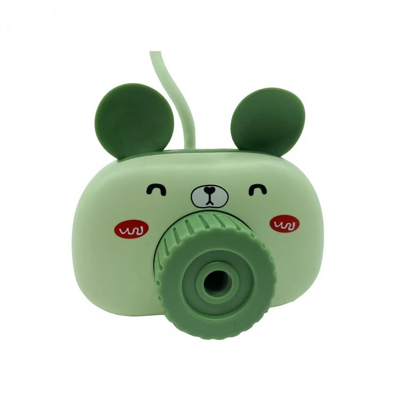 Mini ventilator de birou cu ascutitoare, suport pix, lumini, USB, verde - 3 | YEO