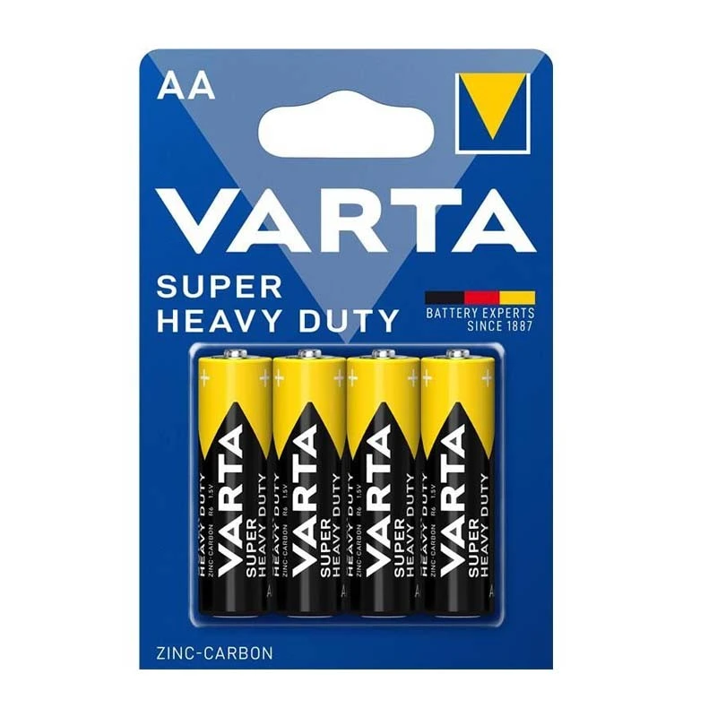 Baterii Varta Supelife AA 1.5V, zinc carbon, set 4 bucati