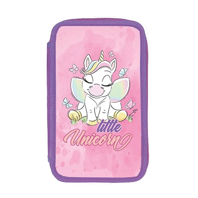 Penar scolar, echipat complet cu 39 piese, 3 fermoare, Little Unicorn - 2 | YEO