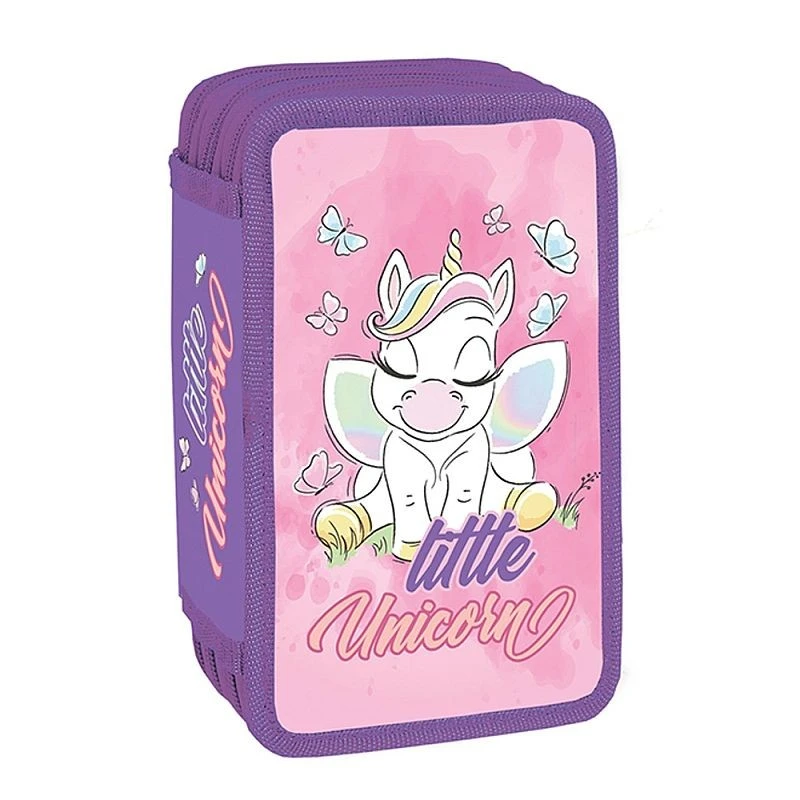 Penar scolar, echipat complet cu 39 piese, 3 fermoare, Little Unicorn - 1 | YEO