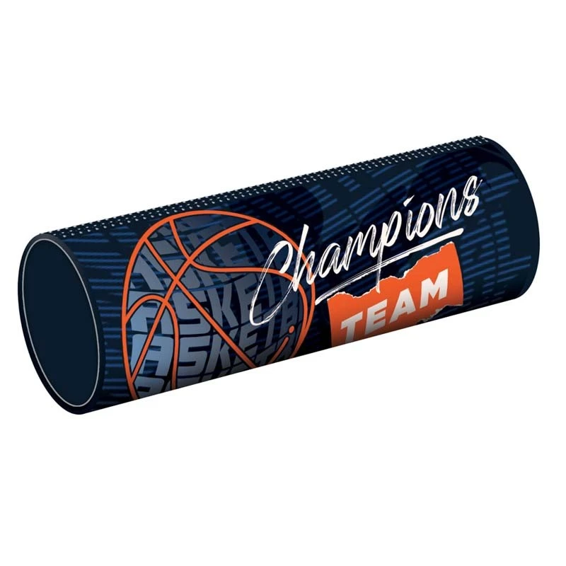 Penar scolar tip borseta, BASKETBALL, poliester, 7.3 x 21.5 cm