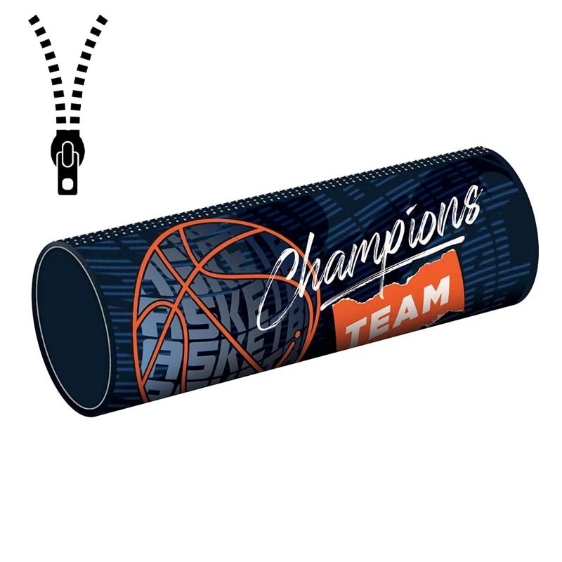 Penar scolar tip borseta, BASKETBALL, poliester, 7.3 x 21.5 cm - 1 | YEO