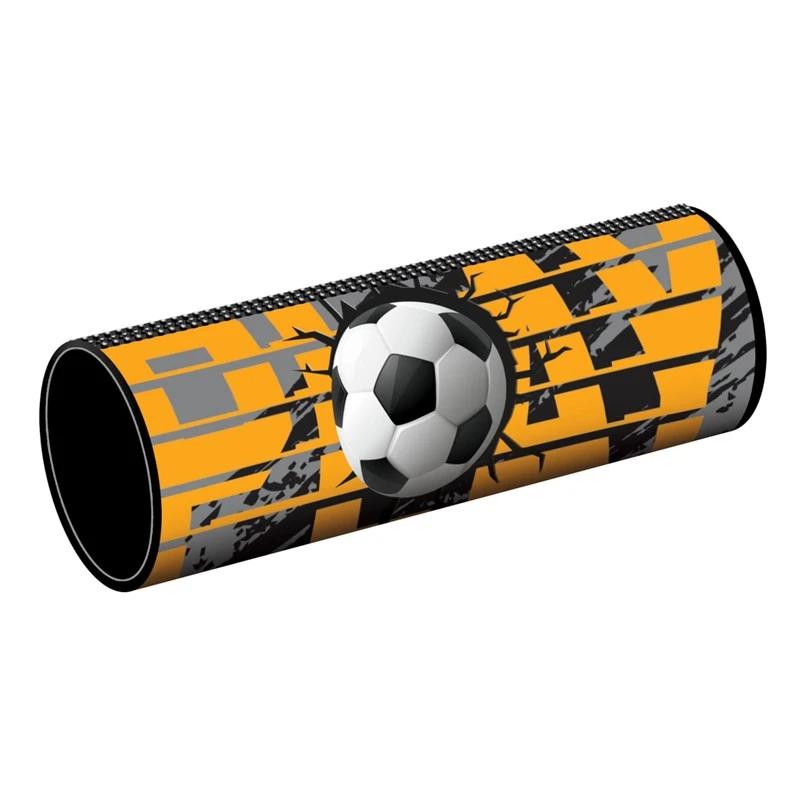 Penar tip borseta, imprimeu fotbal, compartiment captusit, fermoar, 21.5x7.3x7.3 cm - 1 | YEO