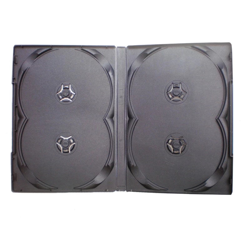 Carcasa pentru 4 DVD-uri, 14 mm, negru - 1 | YEO