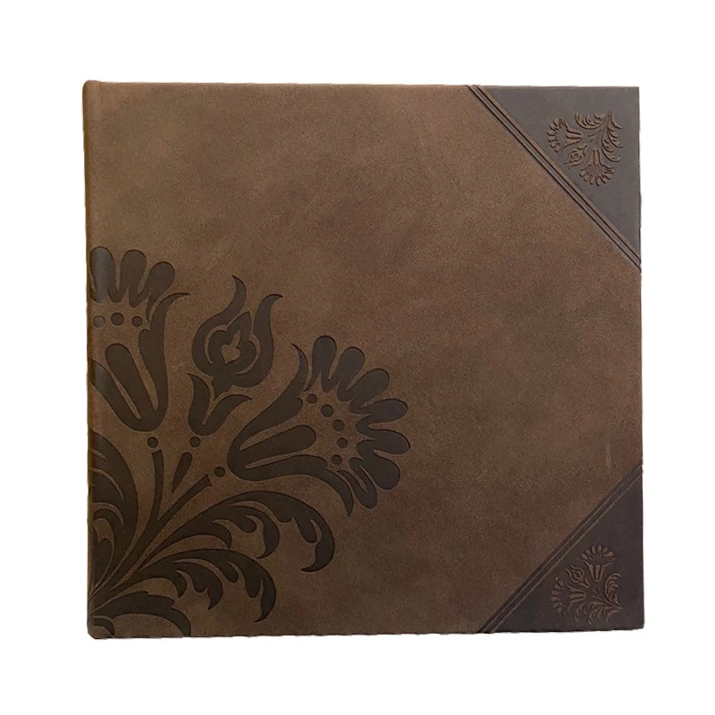 Album foto Flower, stocare 200 poze 10x15 cm, coperta flori decorative, diverse culori Gri - 1 | YEO