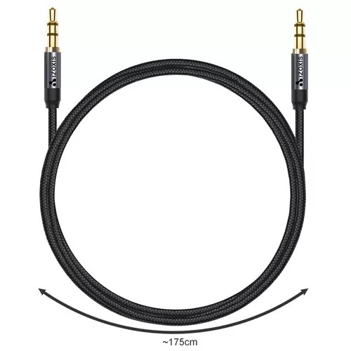 Cablu AUX tata, jack 3,5mm, stereo, varfuri placate cu aur, lungime cablu 175 cm - 2 | YEO