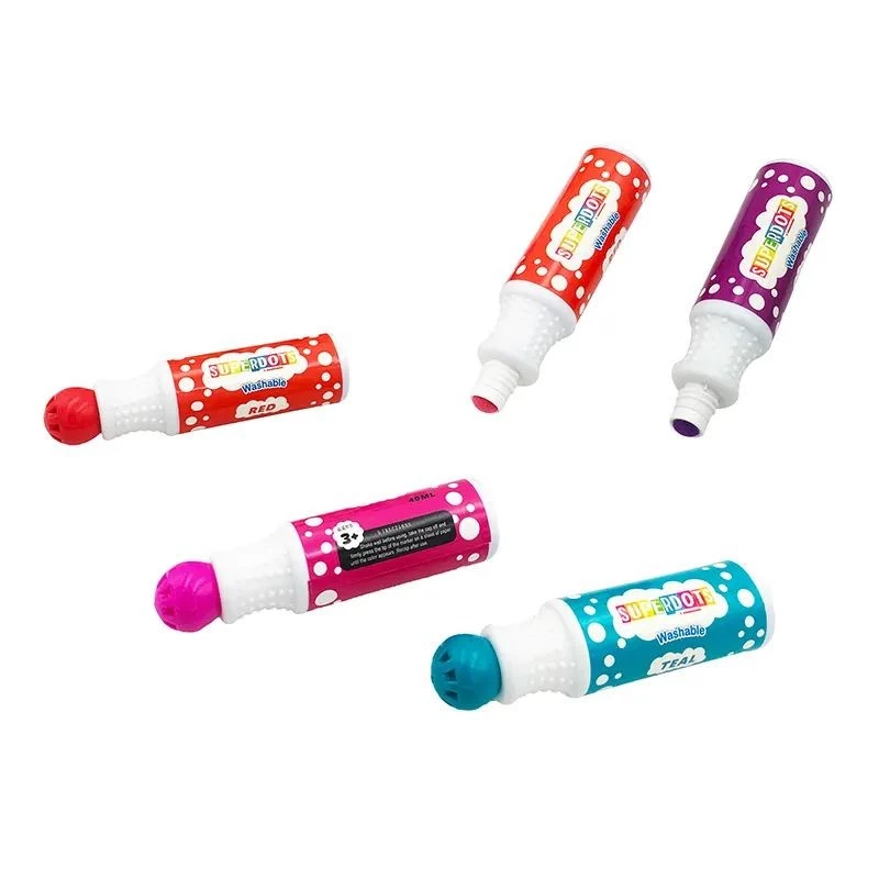 Set 12 carioci Dot Markers, lavabile, uscare rapida, 40 ml, culori diverse - 3 | YEO