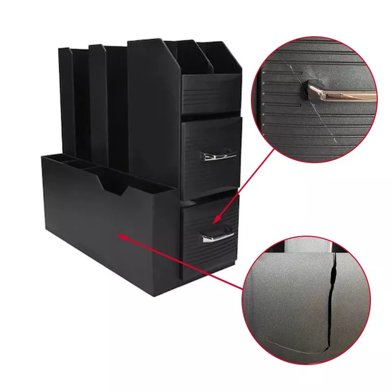 Stand organizator pentru cafea, 2 sertare, 9 compartimente, 29x28.5x13.5 cm, negru, RESIGILAT