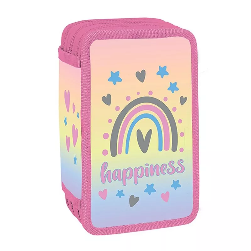 Penar echipat, Happiness, 3 compartimente cu fermoar, 39 piese, 20x13x6.5 cm - 1 | YEO