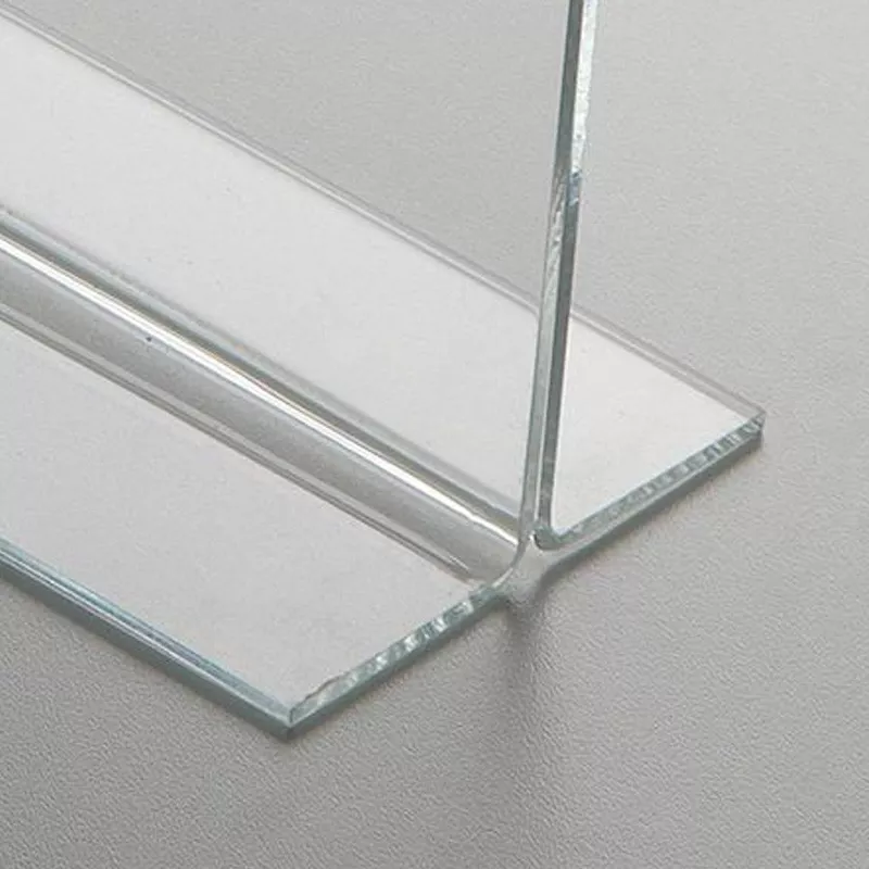 Rama transparenta tip suport, forma T, format 15 x 21 cm, plexiglas - 2 | YEO