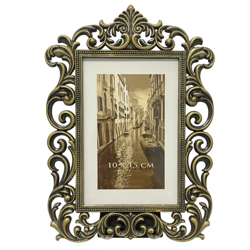 Rama foto decorativa Genevieve Vintage, cadru metalic, format foto 10x15