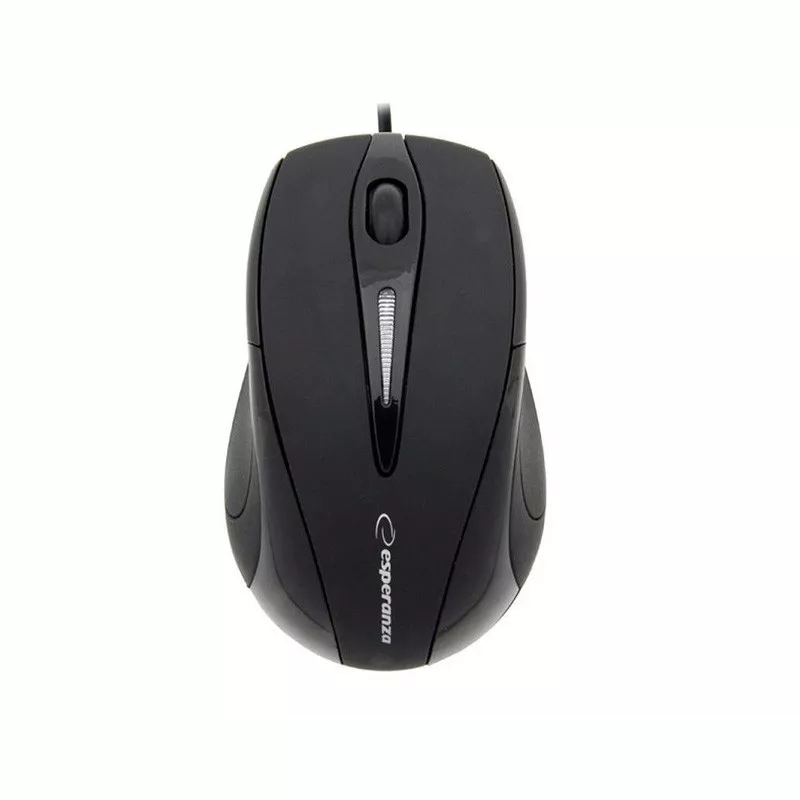 Mouse optic Sirius, cu fir, 800 DPI, interfata USB tip A, negru - 1 | YEO