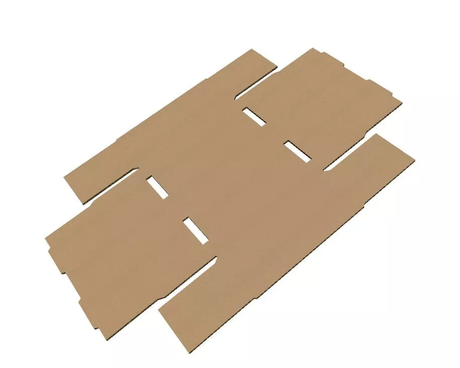 Tavita autoformare 150x150x60 mm carton natur microondul E 360 g, FEFCO 0422 - 2 | YEO