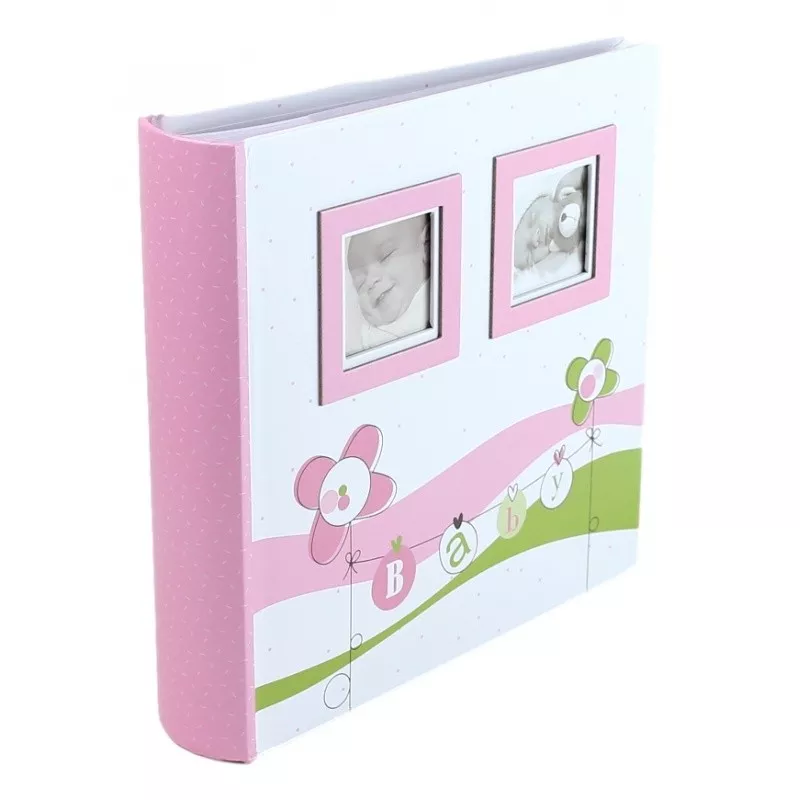 Album foto Lucky Baby, capacitate 200 poze, format 10x15, roz - 1 | YEO